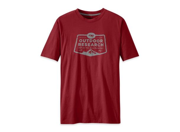 OR Bowser Tee Rød M Vintage t-skjorte i økologisk bomull.